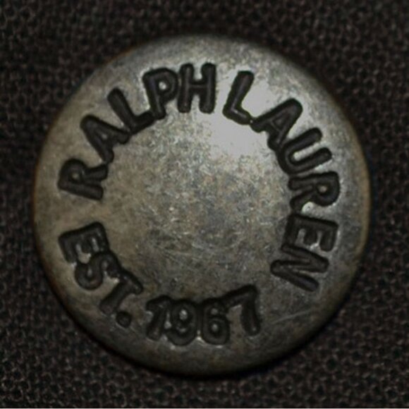 NEW Vintage Polo Ralph Lauren Aberdare Pullover Sweatshirt! Brown With Snap Neck - Picture 4 of 5